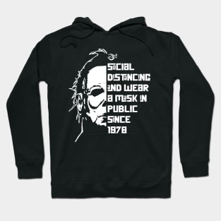 Michael Myers Horror Social Distancing mode Transparant Hoodie